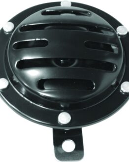 Biker's Choice Slotted Black 12V Horn 4" 116dB Universal Fit
