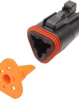 3 Wire Deutsch Connector Black by Namz