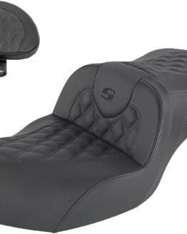 Road Sofa Lattice 2-Up Seat Black Gel w/Backrest