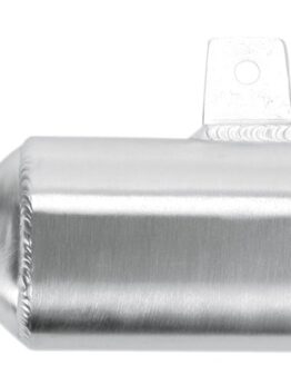 Oval Brushed Aluminum Muffler Silencer