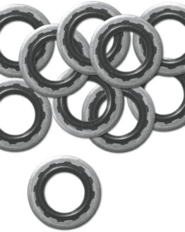 10 Pack of 3/8" Banjo Bolt Sealing Washers - Rubber Coated