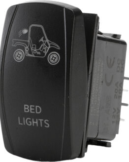 Flip Bed Lights Amber Illuminated SPST Rocker Switch