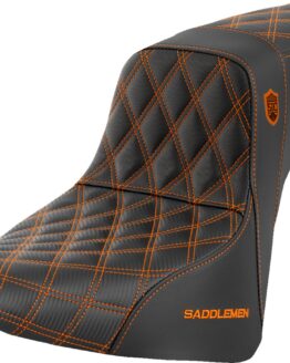 Saddlemen Pro Series SDC Performance Seat Orange Stitch for FXBB/FXST '18-'23