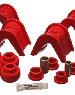 Red 4 Deg. Offset C-Bushing Set 14 Pc by Energy Suspension