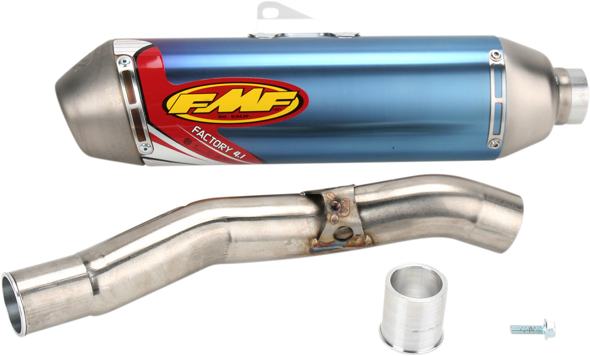 Factory 4.1 Blue Titanium Slip On Exhaust Pipe City
