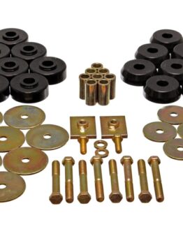 Body Mount Set Black Performance Polyurethane