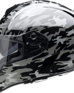 Z1R Warrant Camo Helmet - XS, Black/Gray, Unisex