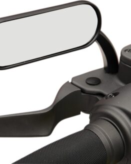 Arlen Ness Micro Mirrors - Mini Oval Black Left 4.5"x1.5"