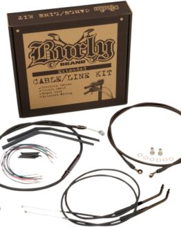 Extended Black Control Cable Kit For 14" T-Bar Handlebars