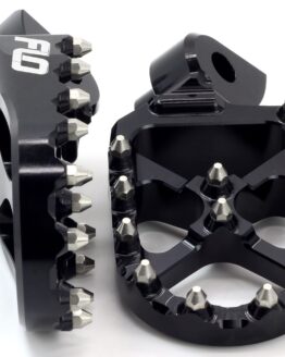 Flo Motorsports Pro Series Foot Pegs Black Fits 94-19 Cobra