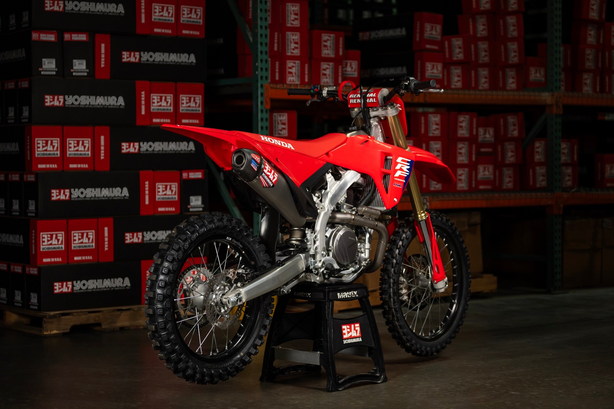 Yoshimura RS-12 Full Exhaust Titanium/CF Tip Fits 2025 Honda CRF450R/RX - Image 3