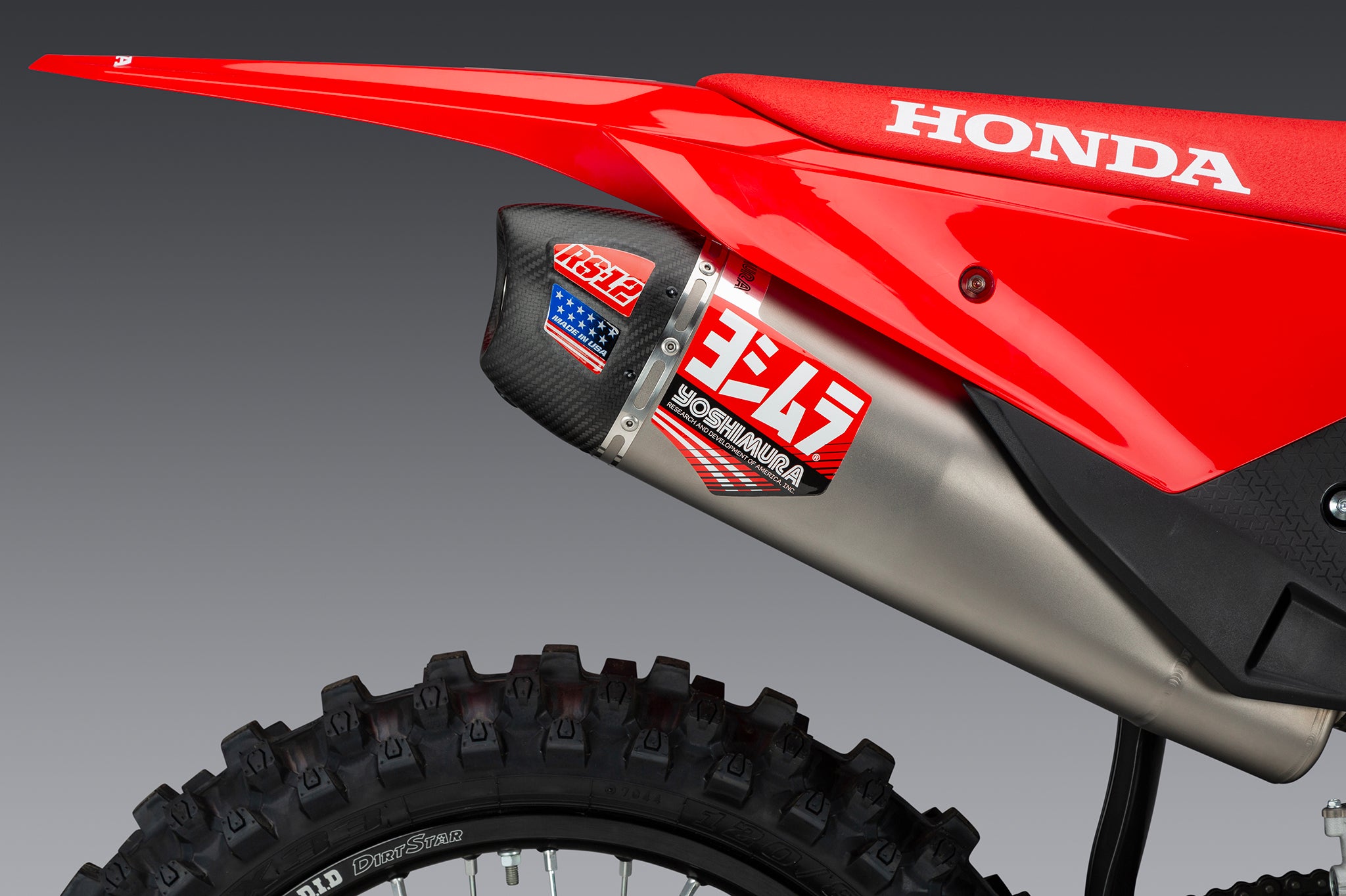 Yoshimura RS-12 Full Exhaust Titanium/CF Tip Fits 2025 Honda CRF450R/RX - Image 6