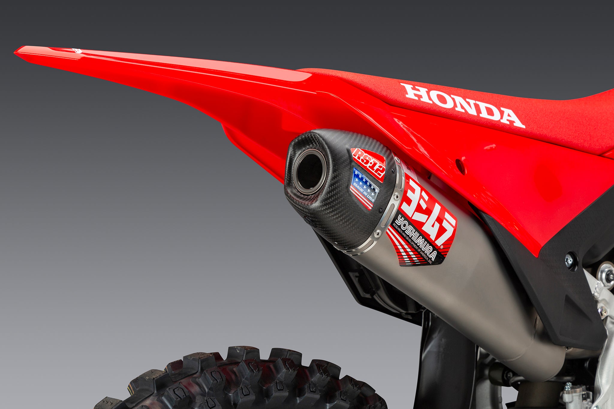 Yoshimura RS-12 Full Exhaust Titanium/CF Tip Fits 2025 Honda CRF450R/RX - Image 7