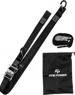 Fire Power 2in Ratchet Tie-Downs with Soft-Tie 8ft Black 2 Pack