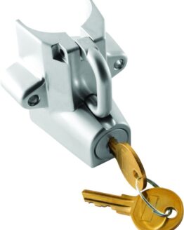 Biker's Choice Helmet Lock Chrome Fits 7/8-1-1/4 in Tubing