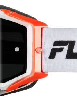 Fly Racing Zone Elite Goggles Grey/Red/Blue Black Mirror Lens