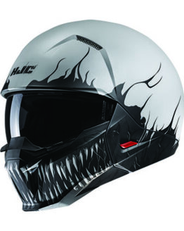 Black/White HJC i20 Scraw Street Helmet - Large