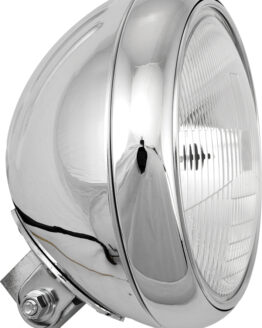 HardDrive 7 Inch Headlight Grooved 60/55W Chrome