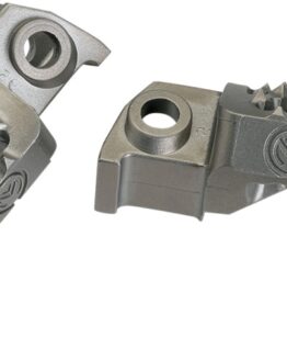 Silver 1/2" Rear Offset Pro Footpegs