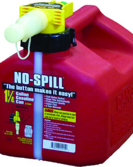 No-Spill 1.25 Gallon Gas Can 7.5x8x10 CARB Approved