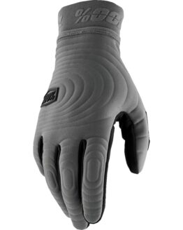 100% Brisker Xtr Cold Weather Gloves Charcoal Medium - 10030-00007