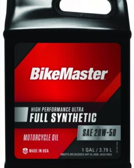 BikeMaster 20W50 Full Synthetic Oil - Case of 4 Gallons