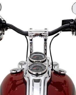 Performance Machine Phatbar & Riser Kit 9in Chrome For Harley Davidson