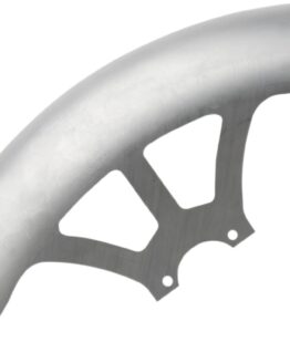 Arlen Ness 21" Pro Short Front Fender - Natural Finish Steel