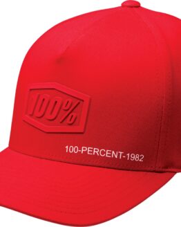 100 Percent Shadow Flexfit Hat Red L/XL Unisex