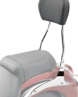 Tall Round 17" Sissy Bar Chrome