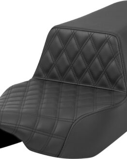 Saddlemen Step-Up Seat Front Lattice Stitch Black For Harley FL 2023-2024