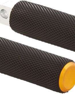 Arlen Ness Knurled Rubber Footpeg Gold