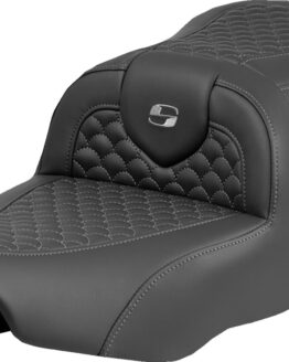 Saddlemen Roadsofa 2-Up Seat Dragon Scale Stitch Dark Gray FLHX FLTRX 23-24