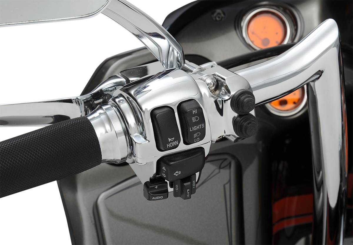 Drag Specialties Chrome Handlebar Switch Housing Kit For Harley Touring - Image 4