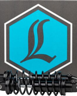 Legend Suspension Revo-A 13in Rear Shocks Black Standard Harley FL Touring