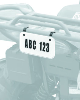 QuadBoss ATV License Plate Kit - Black