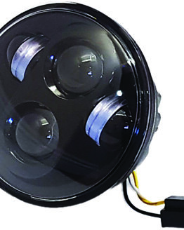 5 3/4" LED Headlight Black High Definition