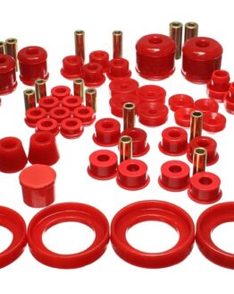 Red Hyper-Flex Master Bushing Set Fits 97-01 Honda Prelude Type SH