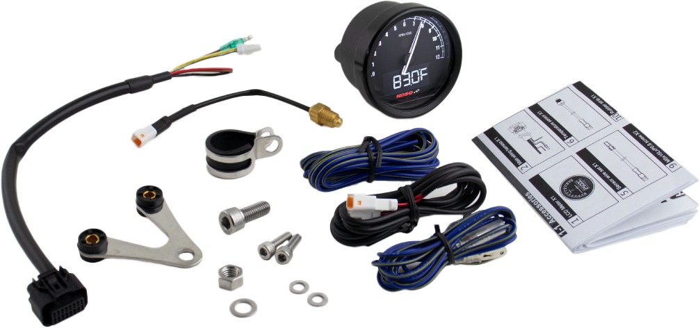 KOSO TNT-05R D60 Multifunction Tachometer and Gauge - Image 3