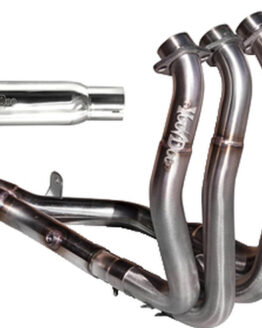 Shorty Full Exhaust System - Polished 4 Into 1