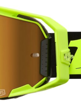 100 Percent Armatic Goggle Neon Yellow True Gold Mirror Lens