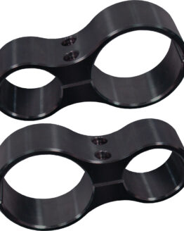 Black Shock Clamps - 1.75" Cage / 2.5" Shock Reservoir For RZR