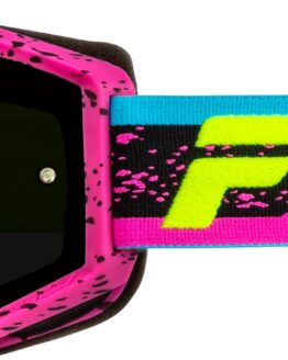 Fly Racing Zone Goggles Pink/Black/Hi-Vis W/ Black Mirror Lens