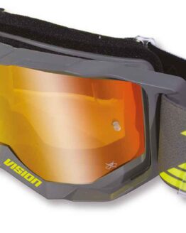 Pro Grip Vision MX Goggles Yellow/Gray w/ Red Iridium Lens