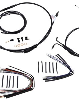 Extended Black Control Cable Kit 18" tall bars