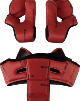 ICON Domain Helmet Liner and Cheek Pads Set Red Large