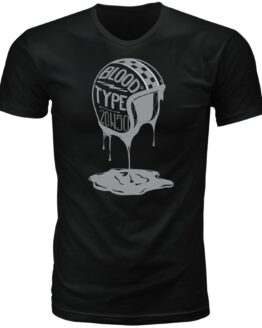 Highway 21 Blood Type Tee Black Small Men's Short Sleeve