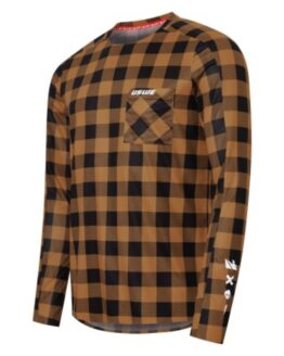 USWE Flannel Long Sleeve Off-Road Jersey Bronze Medium