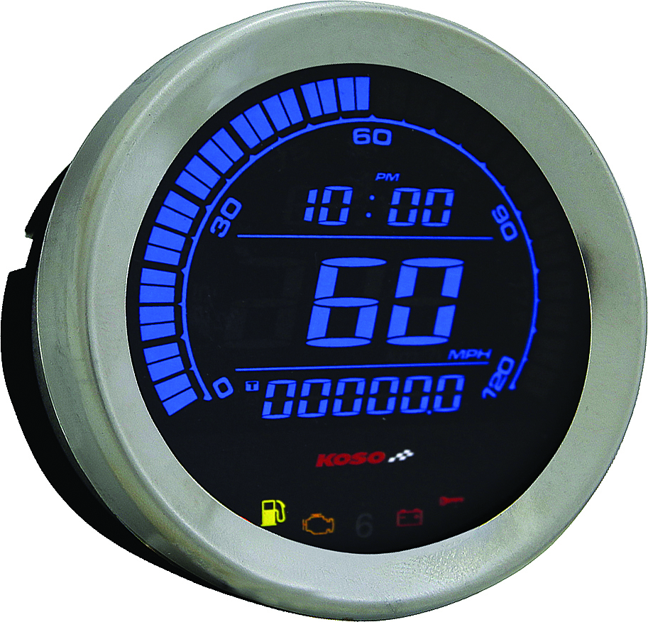 Digital Harley Gauge Cluster Silver - Image 4