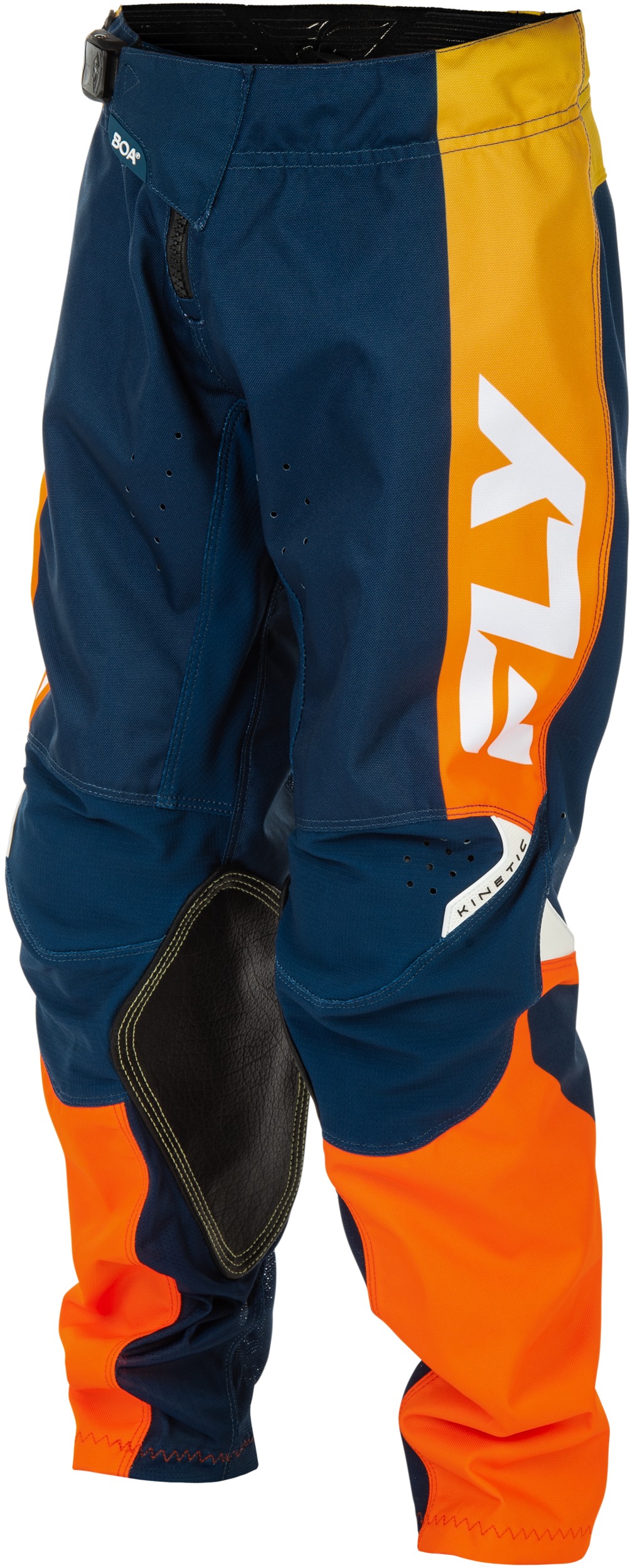 Fly Racing Youth Kinetic Pants Navy/Orange Size 20 - Image 3
